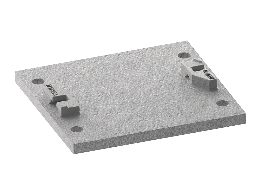 Discontinuous steel plate